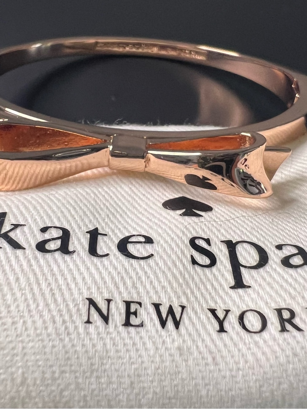kate spade Rose Gold Bow Bangle